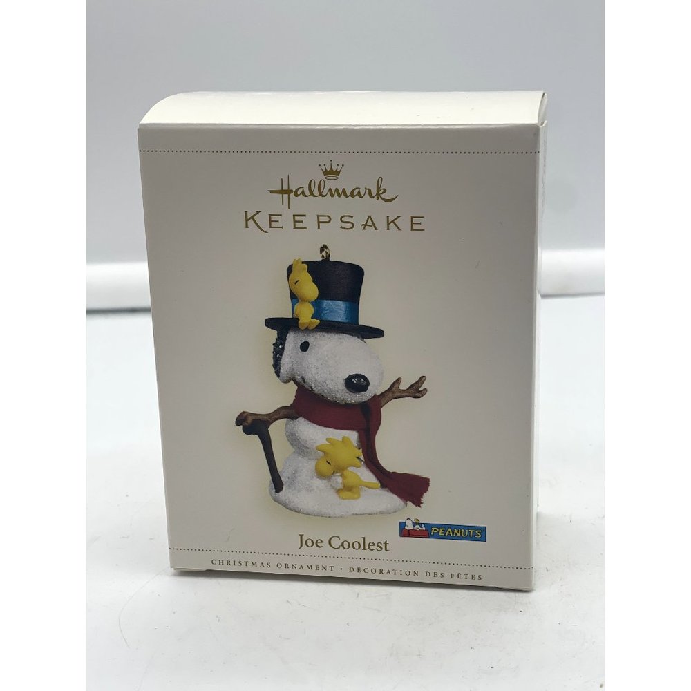 Hallmark Peanuts Joe Coolest Snoopy and Woodstock Christmas Ornament NIB